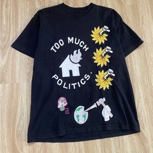 Vintage OBEY Black Too Much Politics shirt